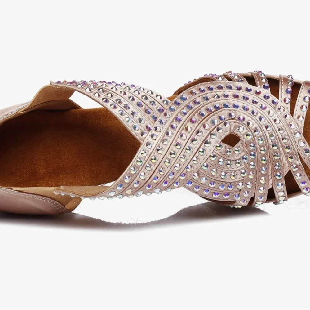 Chic Rhinestone Embellished Heels - Picture 7 of 7